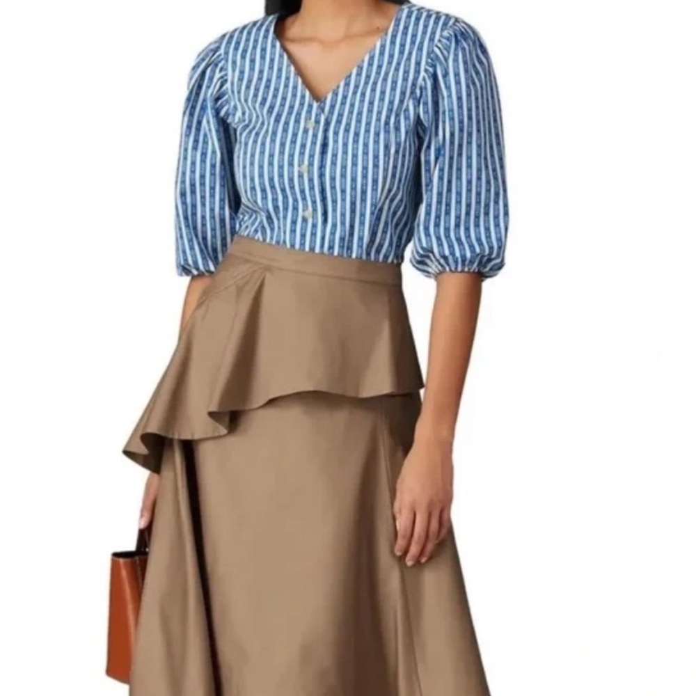 Tory Burch Gemini link puff blouse